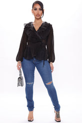 Kiara Slit Knee Stretch Skinny Jeans - Medium Blue Wash Ins Street