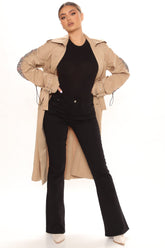 Breaking The Ice High Rise Flare Jeans - Black Ins Street