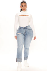 Good Lookin' Out Boyfriend Jeans - Light Blue Wash Ins Street