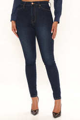 Fancy Pants Skinny Jeans - Dark Wash Ins Street