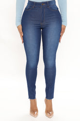 Catching Flights Skinny Jeans - Medium Blue Wash Ins Street