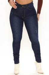 So Necessary Stretch Skinny Jeans - Dark Wash Ins Street