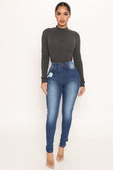 Have Mercy Skinny Jeans - Medium Blue Wash Ins Street