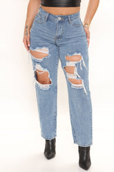 90's Flashback Tapered Jeans - Medium Blue Wash Ins Street