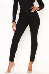 Lift Off Booty Lifting Skinny Jeans - Black Ins Street