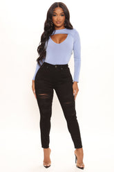 The Comeback Destructed Skinny Jeans - Black Ins Street