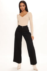 Give Me Space Wide Leg Jeans - Black Ins Street