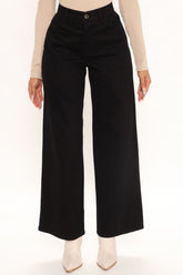 Give Me Space Wide Leg Jeans - Black Ins Street
