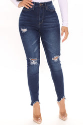 Right Outside High Rise Skinny Jeans - Dark Wash Ins Street