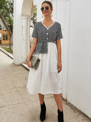 Stitching dress 2023-03-14 InsStreet