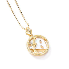Solid Zodiac Necklace Ins Street