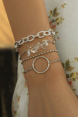 Simplicity Geometric Solid Split Joint Bracelets Ins Street