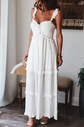 Solid Split Joint Spaghetti Strap Princess Dresses Ins Street