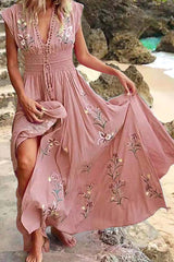 Print V Neck Irregular Dresses(4 Colors) Ins Street