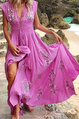 Print V Neck Irregular Dresses(4 Colors) Ins Street