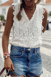 Solid Split Joint V Neck Tops Ins Street