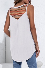 Print Buckle V Neck Tops Ins Street