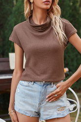 Solid Basic Half A Turtleneck T-Shirts Ins Street