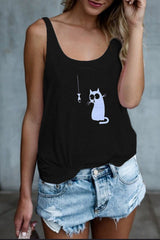 Print Split Joint O Neck Tops Ins Street