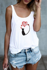 Print Split Joint O Neck Tops Ins Street