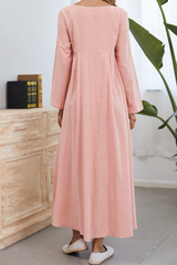 Casual Simplicity Solid Square Collar A Line Dresses Florcoo