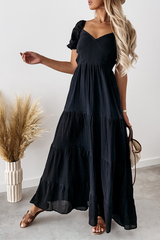 Solid Frenulum Backless Strapless Cake Skirt Dresses(3 colors) Ins Street