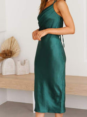 Solid Color Waist Slim Suspender Skirt 2023-03-14 InsStreet