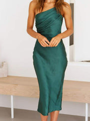 Solid Color Waist Slim Suspender Skirt 2023-03-14 InsStreet