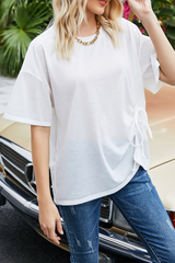 Solid Frenulum O Neck T-Shirts Ins Street