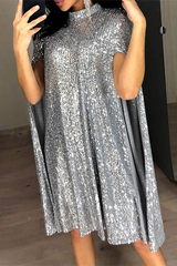 Solid Split Joint Mandarin Collar Dresses(5 colors) Ins Street