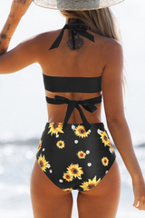 Print Split Joint Swimwears Ins Street