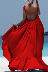 Solid Flounce Spaghetti Strap Mesh Dress Dresses(5 colors) Ins Street