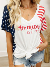 Star and Stripe USA 1776 Printed T-Shirt 2023-03-14 InsStreet