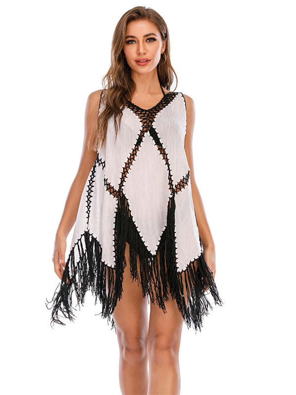 Stitching Tassels Cover Up Skirt 2023-03-14 InsStreet