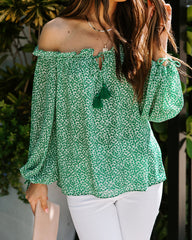 Walsh Floral Off The Shoulder Tassel Top Ins Street