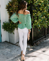 Walsh Floral Off The Shoulder Tassel Top Ins Street