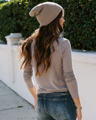 Miranda Long Sleeve Top - Light Grey Ins Street