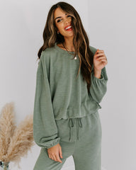 Let's Stay Home Billowed Knit Top Ins Street