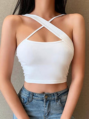 Tops Vests Sexy Slim Cropped Navel Suspenders 2023-03-14 InsStreet