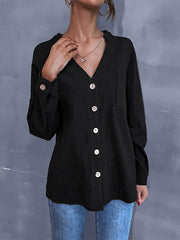 Solid Color Stand-up Collar Shirt 2023-03-14 InsStreet