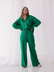 Silky Simple Pure Color Ladies Pajamas 2023-03-14 InsStreet