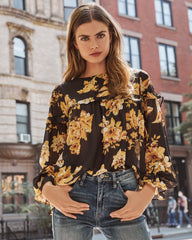 Annex Floral Ruffle Blouse - FINAL SALE SALT-001