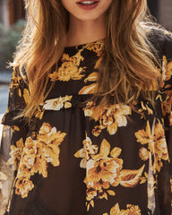 Annex Floral Ruffle Blouse - FINAL SALE SALT-001