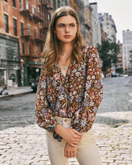 Tompkins Floral Drape Bodysuit - FINAL SALE BTFL-001