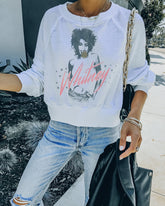 Whitney Starstruck Cotton Blend Crop Pullover Ins Street