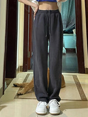 Straight Leg Slim Sports Trousers 2023-03-14 InsStreet