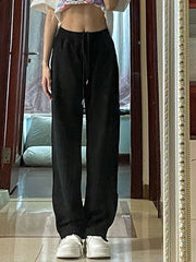 Straight Leg Slim Sports Trousers 2023-03-14 InsStreet