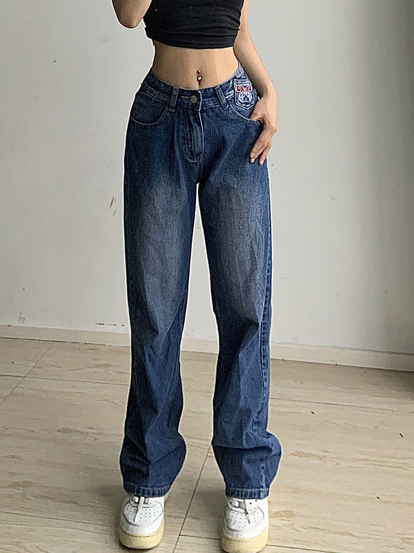 Straight Loose Wide Leg Mopping Pants 2023-03-14 InsStreet