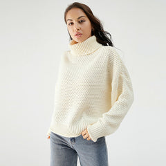 WAFFLE KNIT TURTLENECK SWEATER Carmar Denim