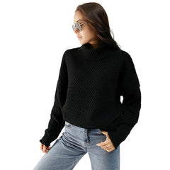 WAFFLE KNIT TURTLENECK SWEATER Carmar Denim